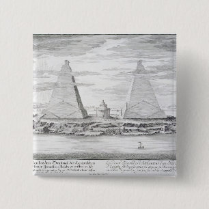 De två pyramiderna av Moeris, kung av egyptenen Knapp