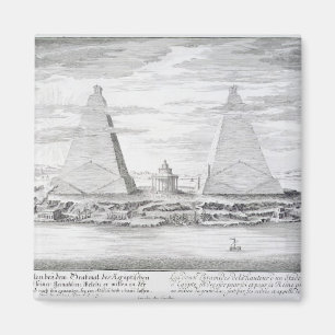 De två pyramiderna av Moeris, kung av egyptenen Magnet