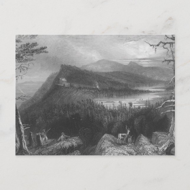 De två Sjöar och bergshuset Vykort (Framsida)