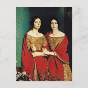 De två systrarna eller Mesdemoiselles Chasseriau Vykort