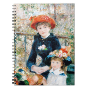 De två systrarna på Terrace Auguste Renoir Anteckningsbok
