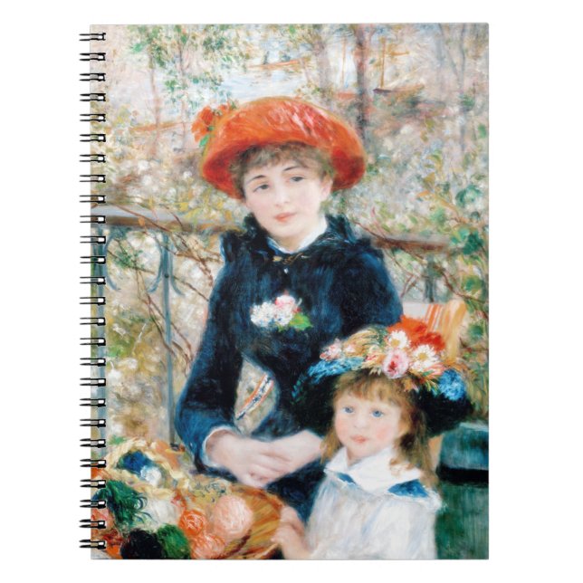 De två systrarna på Terrace Auguste Renoir    Anteckningsbok (Framsidan)