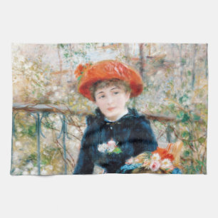 De två systrarna på Terrace Auguste Renoir Kökshandduk