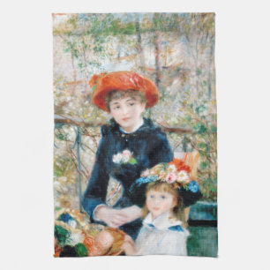 De två systrarna på Terrace Auguste Renoir Kökshandduk