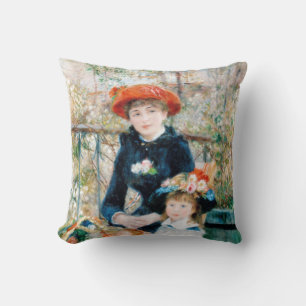 De två systrarna på Terrace Auguste Renoir Kudde