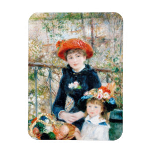 De två systrarna på Terrace Auguste Renoir    Magnet
