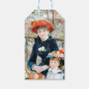 De två systrarna på Terrace Auguste Renoir Presentetikett