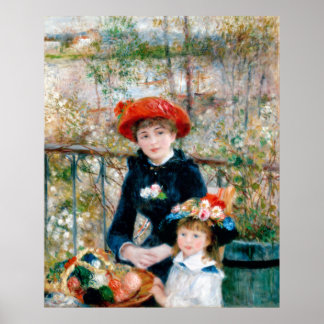 De två systrarna på Terrace, Renoir Poster