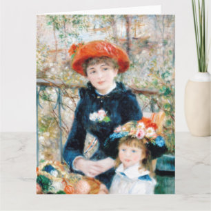 De två systrarna, på terrassen Auguste Renoir Kort