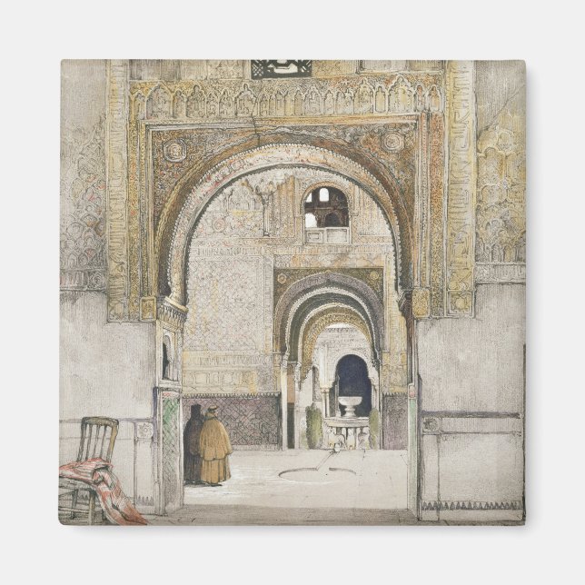 De två systrarna (Sala de las dos Herma) Magnet (Framsidan)