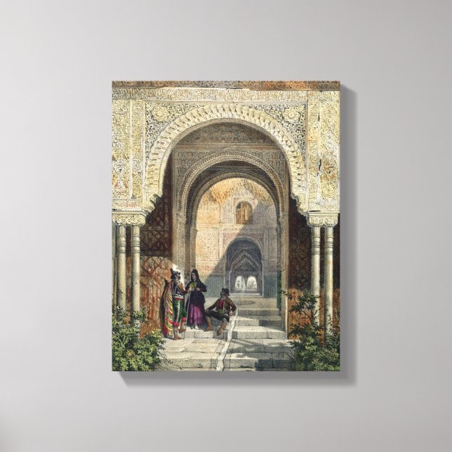 De två systrarnas rum i Alhambra, Grana Canvastryck (Framsida)