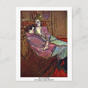 De två vännerna, av Toulouse-Lautrec Henri De Vykort