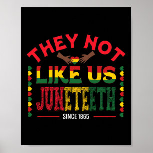 De tycker inte om oss sedan 1865, svart frigiven poster