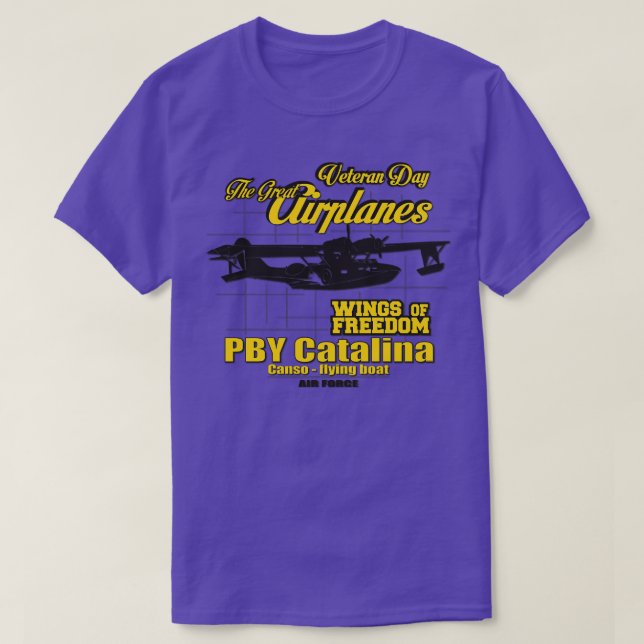 De Underbara flygplanen PBY Catalina T Shirt (Design framsida)