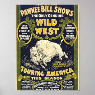 De underbara Pawneeräkningshowsna. Den enda äktaa Poster