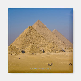 De underbara pyramiderna av Giza, egypten Magnet