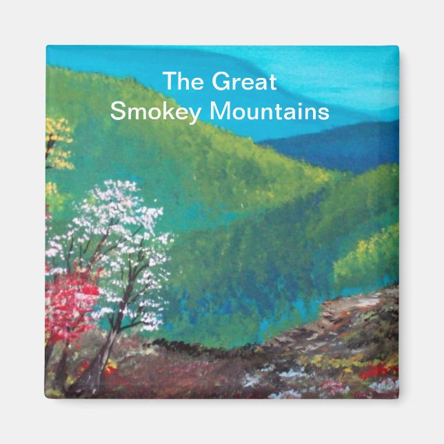De Underbara Smokey Mountains Magnet (Framsidan)