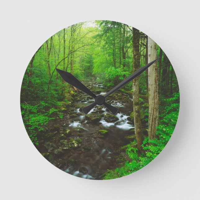 De Underbarare rökiga bergen Rund Klocka (Framsida)