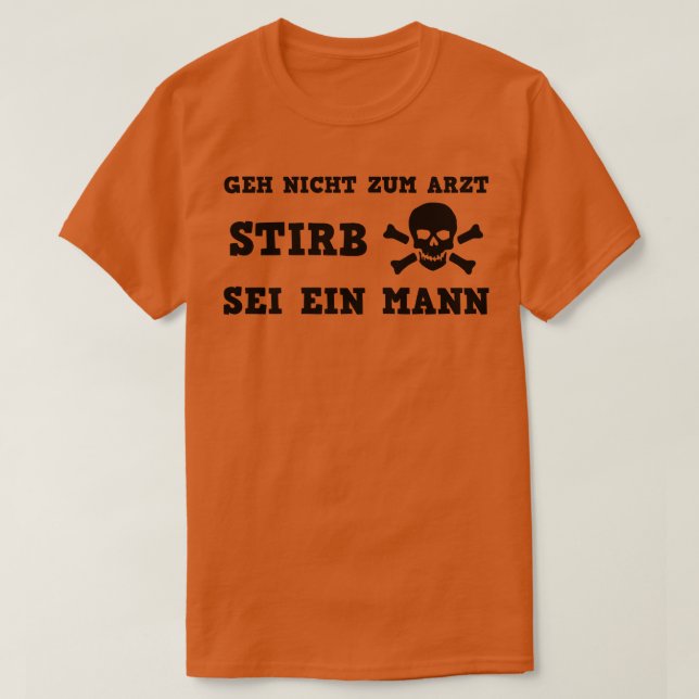 DE UNDVIKER ATT SJUKDOMEN ÄR EN MAN 2 T SHIRT (Design framsida)