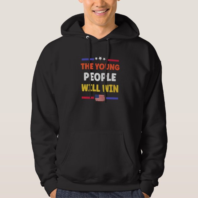 De Unga Kommer Att Segra Hoodie (Framsida)