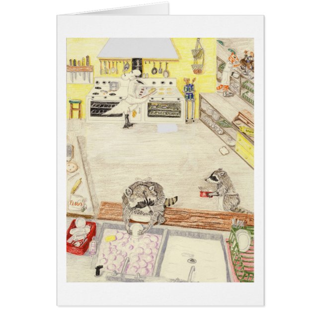 De upptagna diskarna hälsningskort (Framsidan)