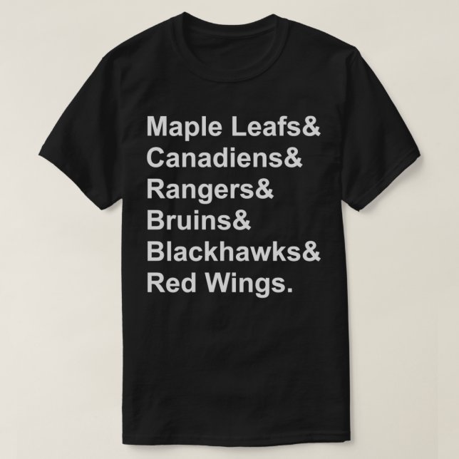 De ursprungliga sex t shirt (Design framsida)