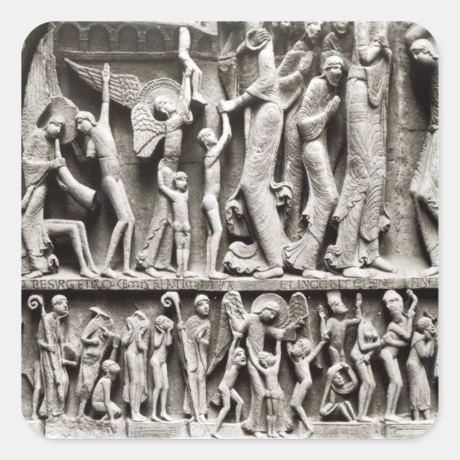 De utvalda fyrkantigt klistermärke (Framsida)