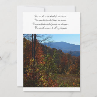 De vackra Blå Ridge-bergen under Fall