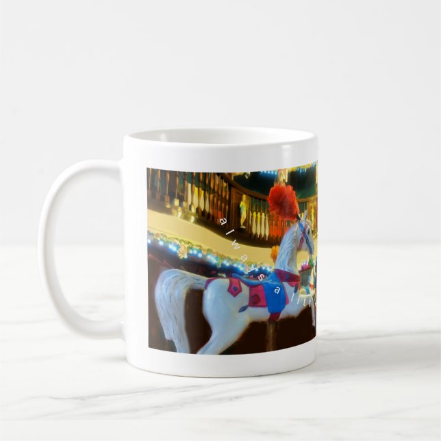 De vackra hästarna i en tea eller kaffemugg (Vänster)