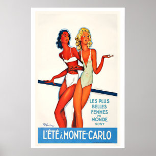 De vackraste kvinnorna i världen sommar i poster