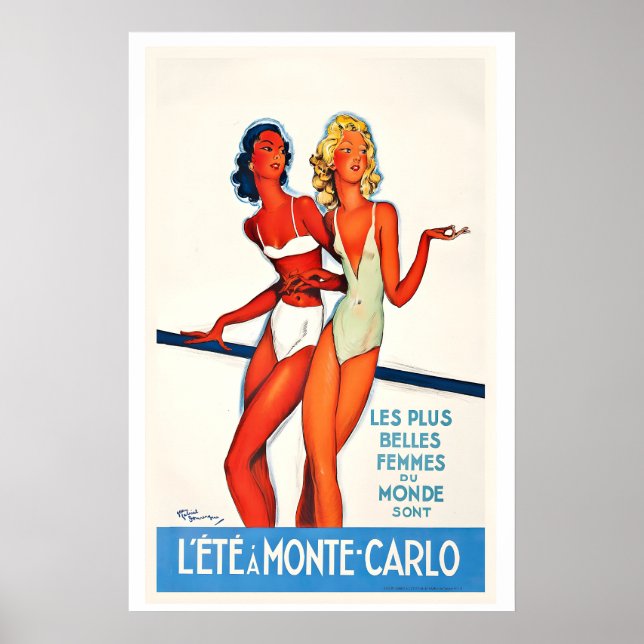 De vackraste kvinnorna i världen sommar i poster (Framsidan)