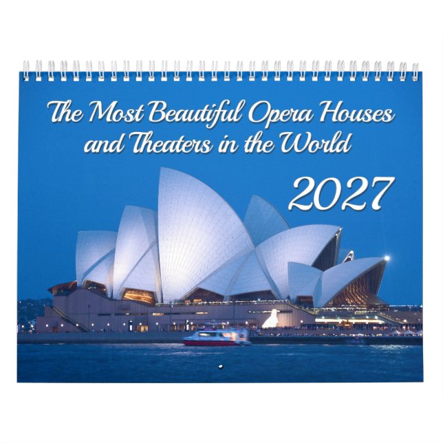 De vackraste operahusen och teatrarna 2027 kalender (Omslag)