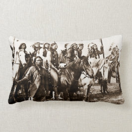 De väldiga krigarna för Sioux vintageindier Lumbarkudde