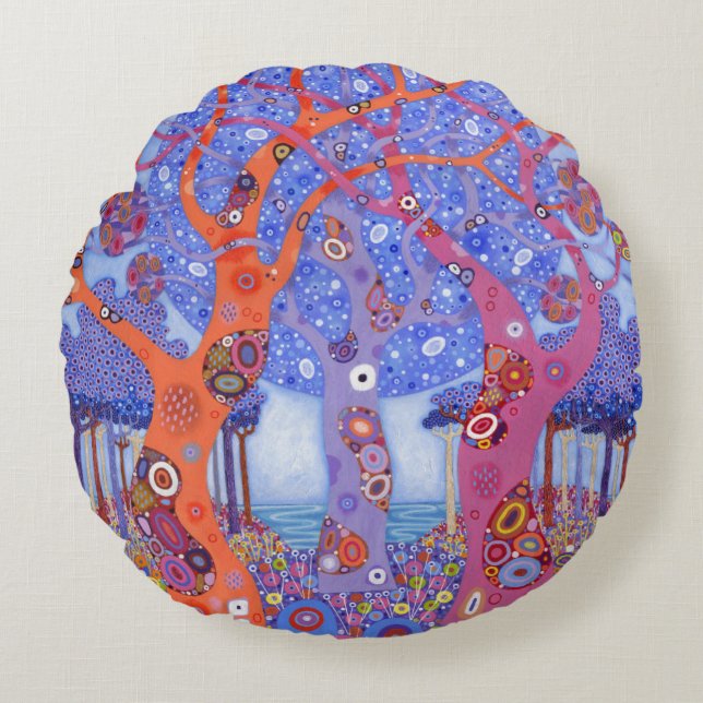 De välkommna backarna 2013 rund kudde (Framsidan)