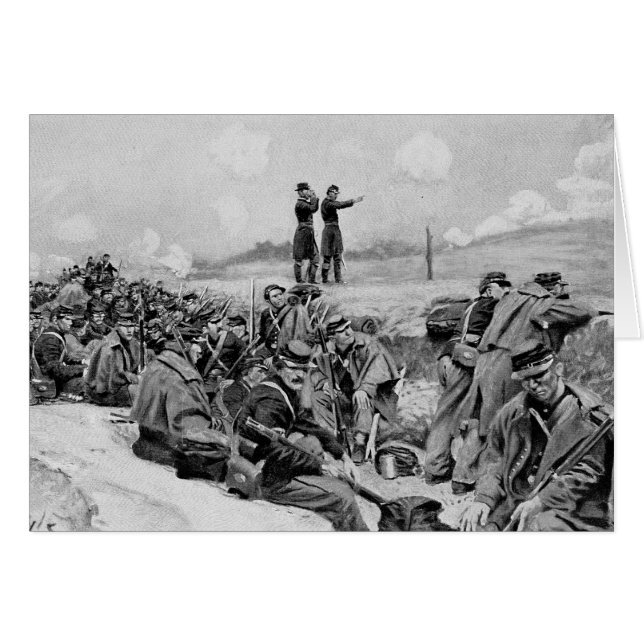 De väntade på att få betalt hälsningskort (Framsidan Horizontal)