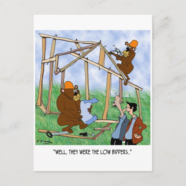 De var lågpristagare vykort (Framsida)