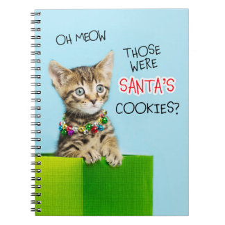 De var Santas Cookies Julkatt Anteckningsbok