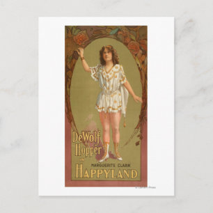 De Varg Hopper in Happyland Theater Poster Vykort