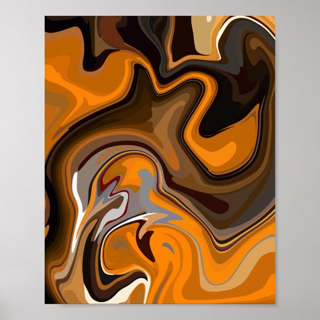 De varma strömmarna av abstrakt expressionism  poster (Framsidan)