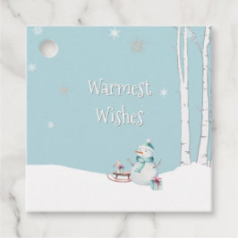 De varmaste gåvorna från Önskemål Snögubbe Gåvor Etiketter