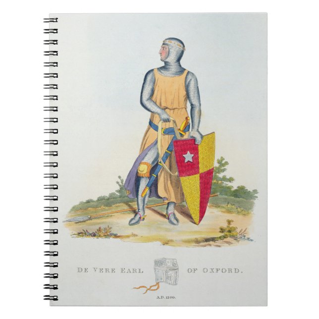De Vere, Earl av Oxford, 1280, från 'forntida Anteckningsbok (Framsidan)