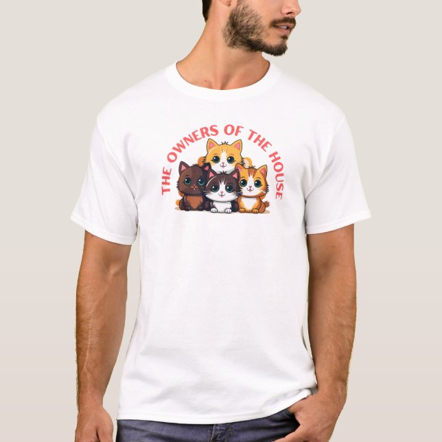 De verkliga ägarna till kammaren - Lustigt Pet Des T Shirt (Framsida)
