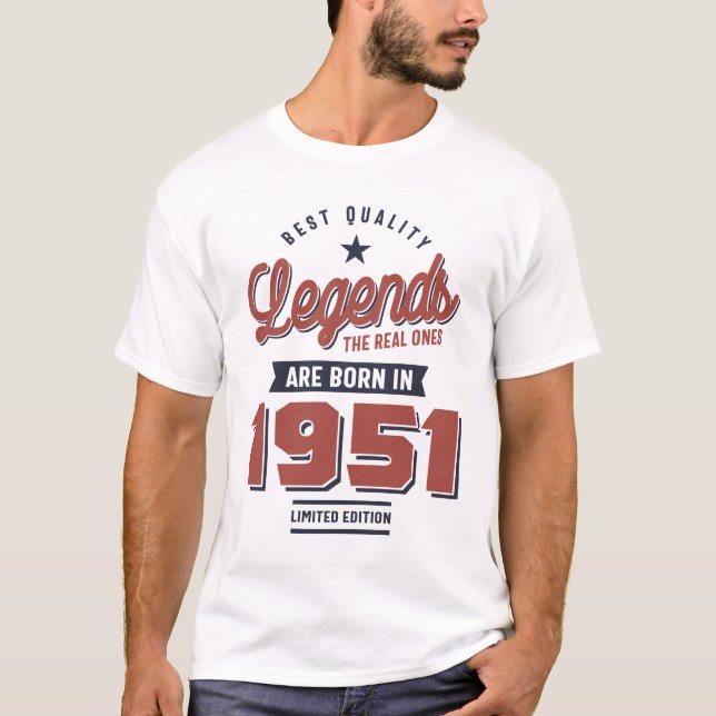 De verkliga kvalitetsnivåerna föddes 1951 t shirt (Framsida)