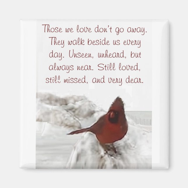 "De vi kärlek går inte bort" Magnet (Framsidan)