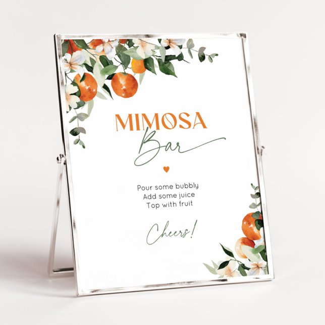 De viktigaste klämmande citrusorangarna Mimosa pub Poster (Skapare uppladdad)