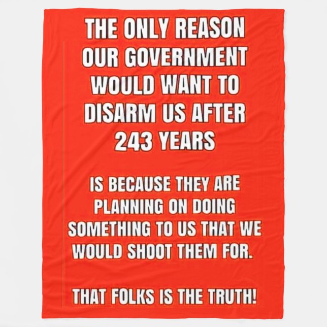 DE VILL DISARERA OSS FLEECEFILT (Framsidan)