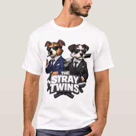 De vilse tvillingarna – brittisk hund-parodi t-shi t shirt