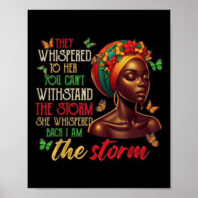 De viskade för henne att du kan stormen Butterfly Poster (Framsidan)
