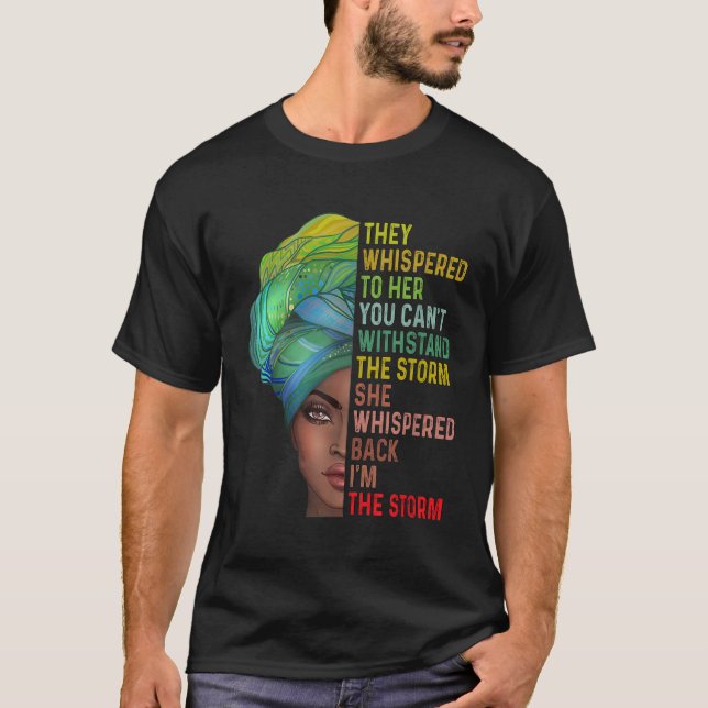 De viskade om stormen svart historik månad Af T Shirt (Framsida)