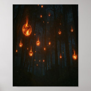 De viskande glöderna i den eviga lunden poster